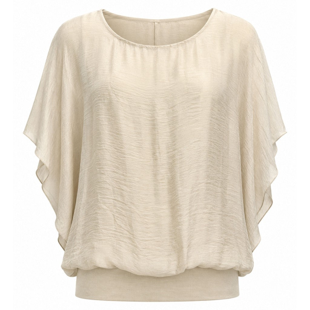 Costamani Silky ss Blouse Blouse Whisper