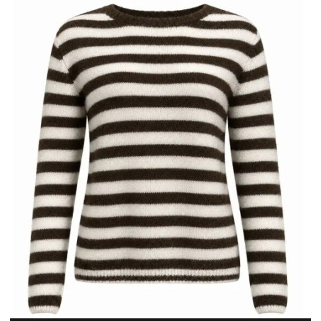 Costamani Stripe Pullover Knits Choco