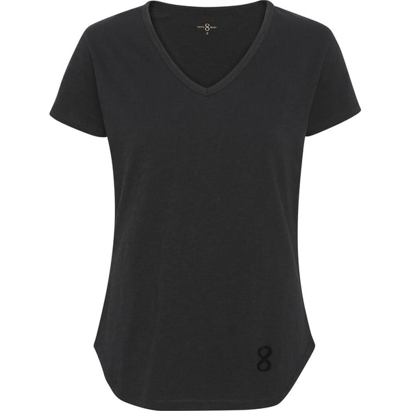 Costamani T-shirt logo v-neck T-shirts Black
