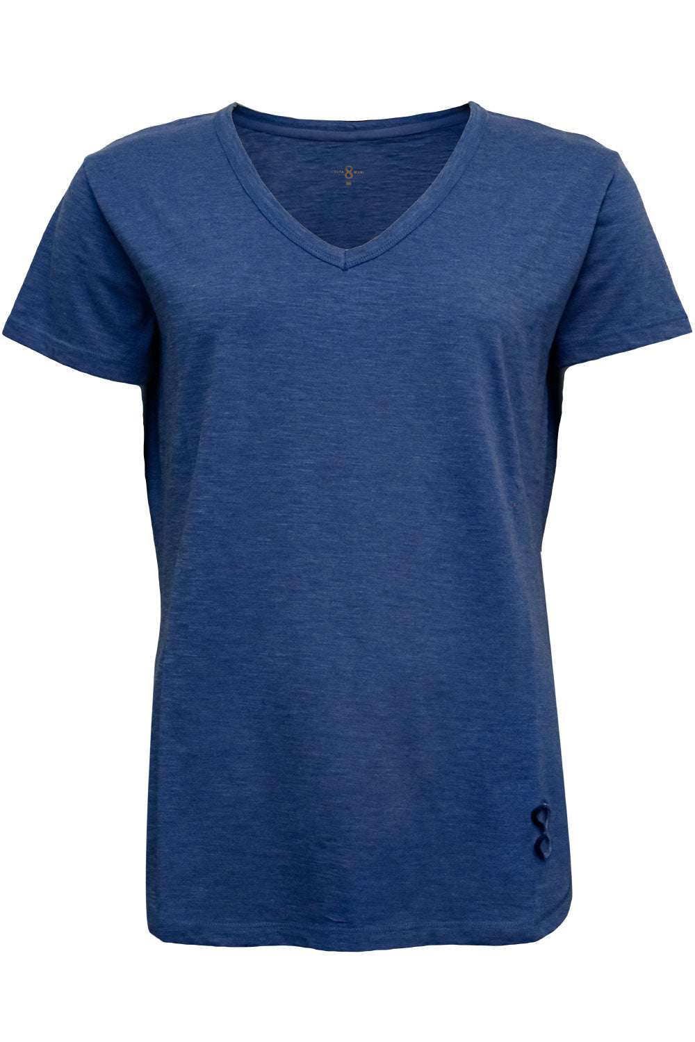 Costamani T-shirt logo v-neck T-shirts Bounty Blue