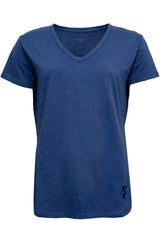 T-shirt logo v-neck - Bounty Blue