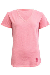 T-shirt logo v-neck - Candy