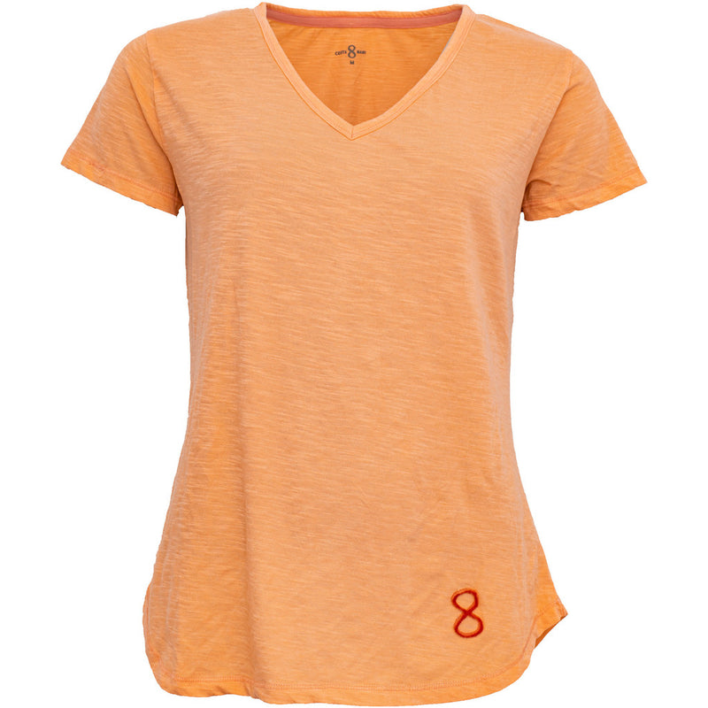 Costamani T-shirt logo v-neck T-shirts Peach