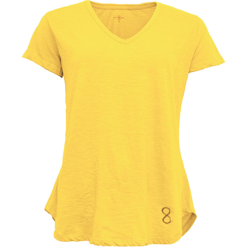 Costamani T-shirt logo v-neck T-shirts Yellow