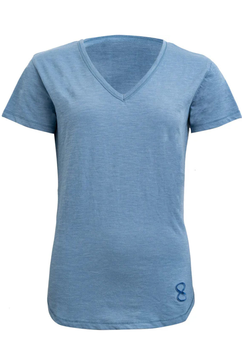 Costamani T-shirt logo v-neck T-shirts Zen Blue