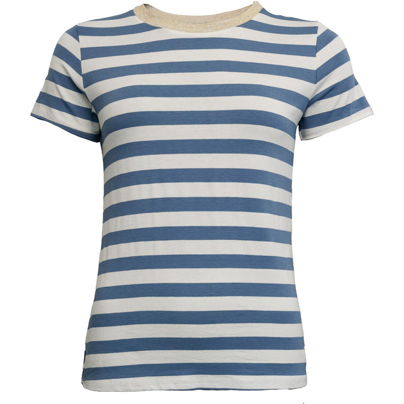 Costamani Tonny Stripe Tee T-shirts Blue Stripes