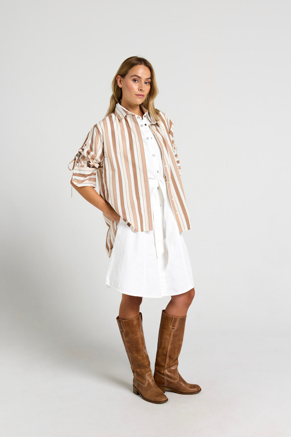 Costamani Towel Stripe Shirt Shirts Combo stripe