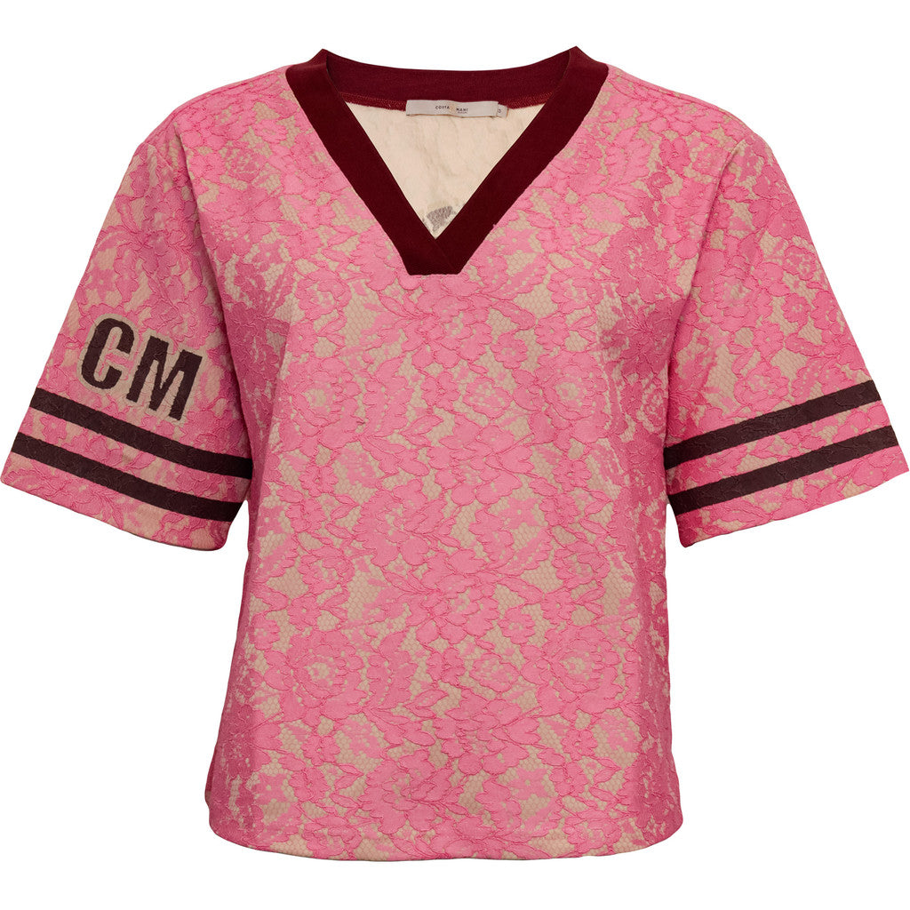 Costamani Wang Lace Tee T-shirts Pink