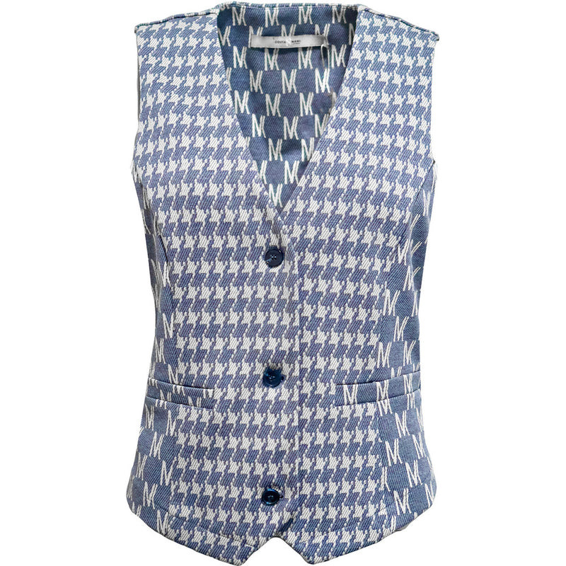 Costamani Watson Vest Kimonos/ Vest Denim Letters