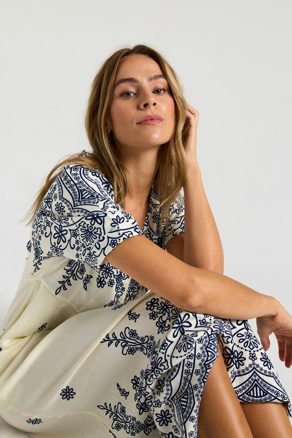 Costamani Wishi Dress Dresses Sea Blue Flower