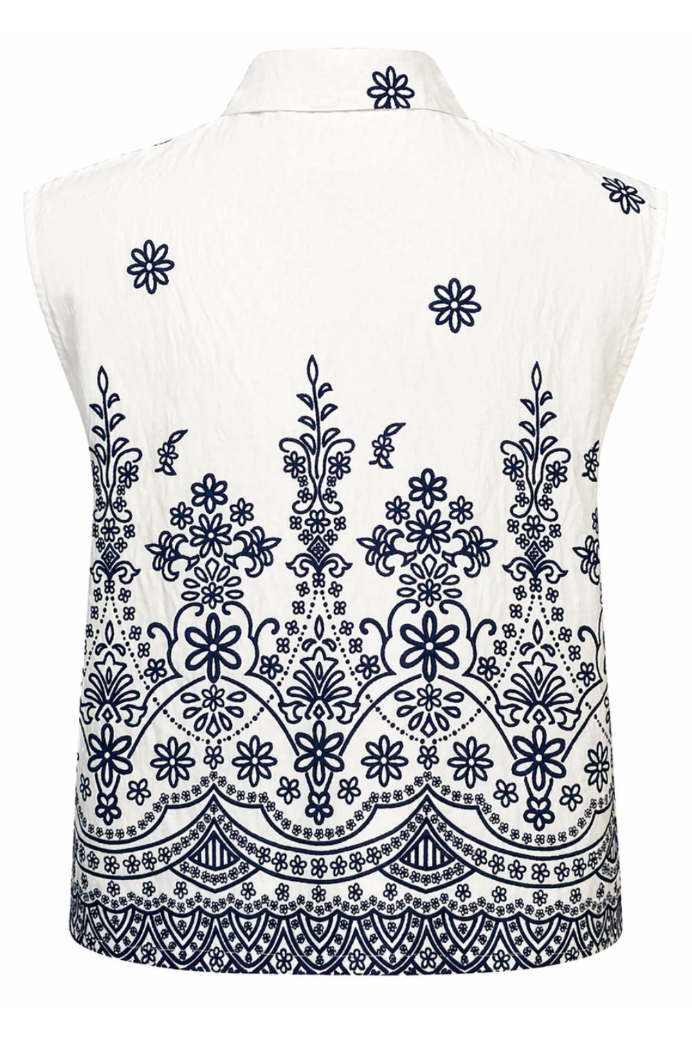 Costamani Wishi Top Tops Sea Blue Flower