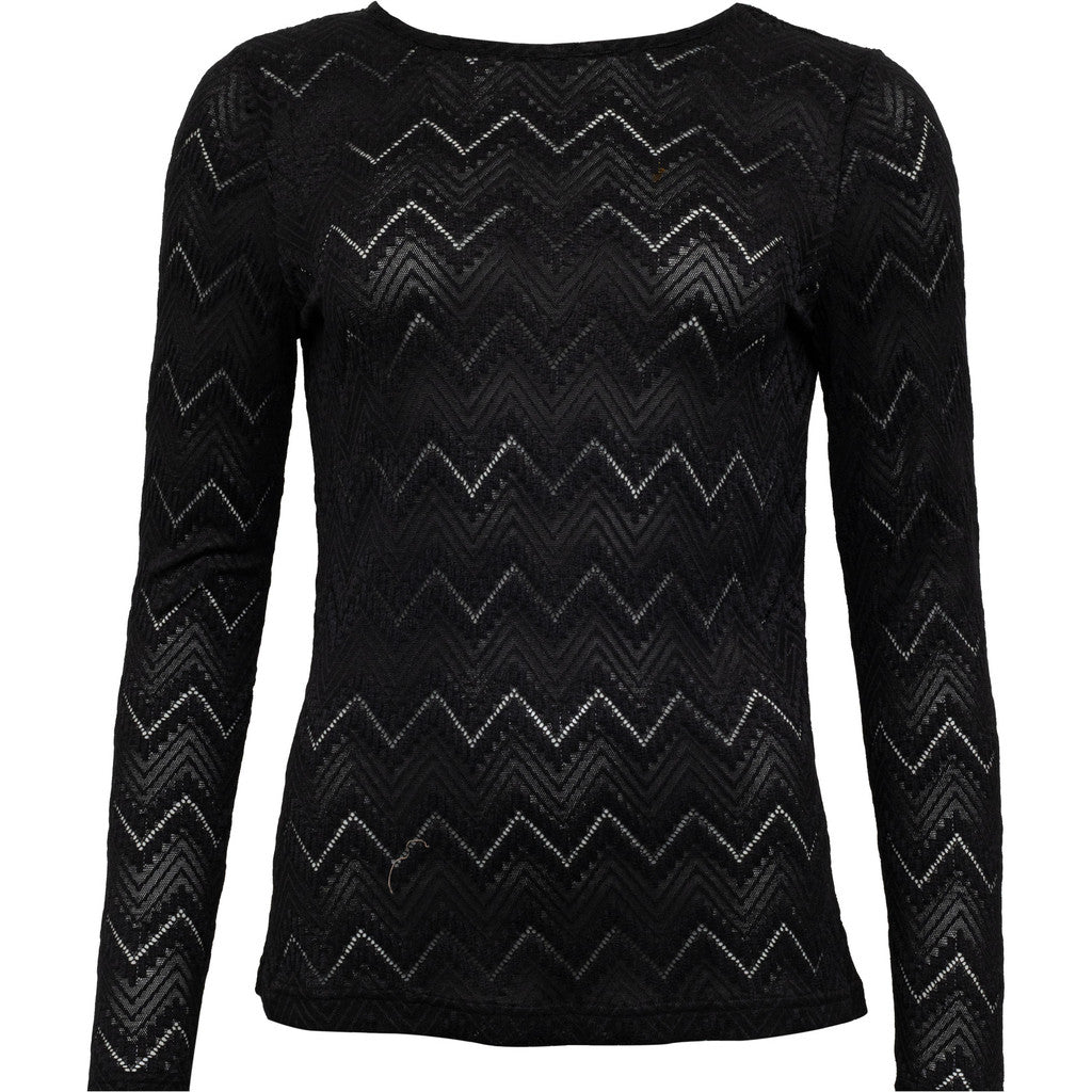 Costamani Zig Zag Blouse Blouse Black