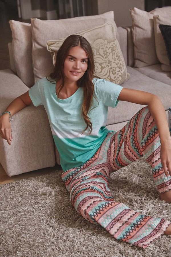 Tie Dye Tee - Aqua Mix