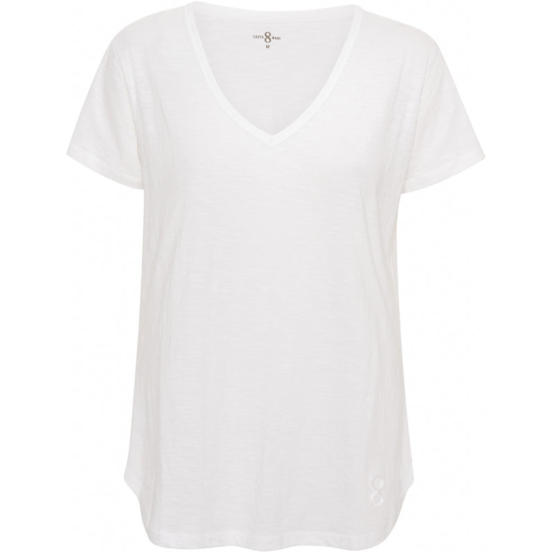 Costamani T-shirt logo v-neck T-shirts White